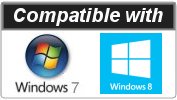 Kompatible mit Windows 7 und Windows 8